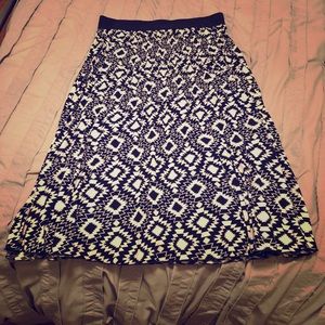 Black and White Lularoe Madison Style Skirt